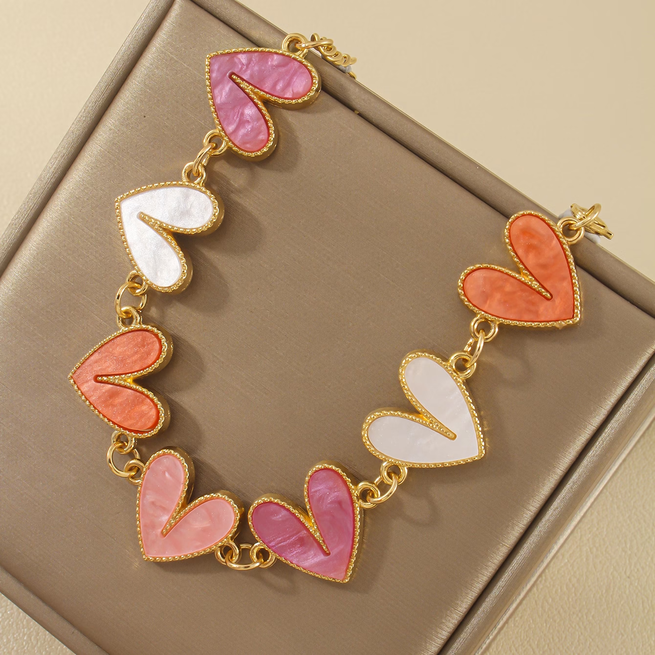 Pastel Heart Parade Bracelet