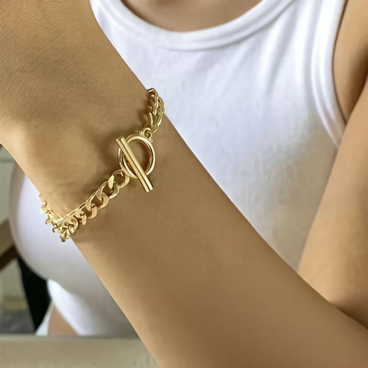 Bracelet à fermoir lien