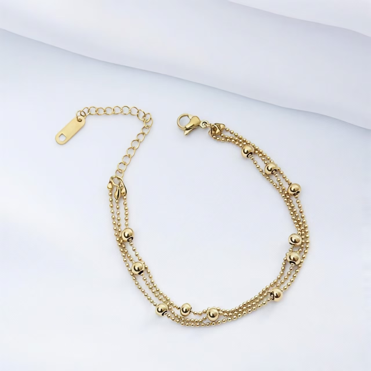 Three-layer Bead Bracelet