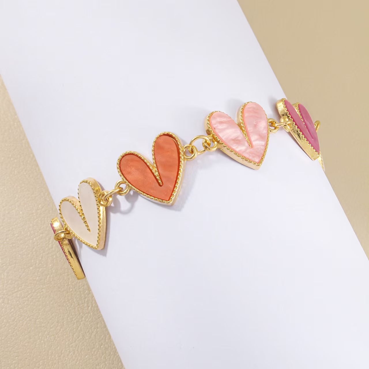 Pastel Heart Parade Bracelet