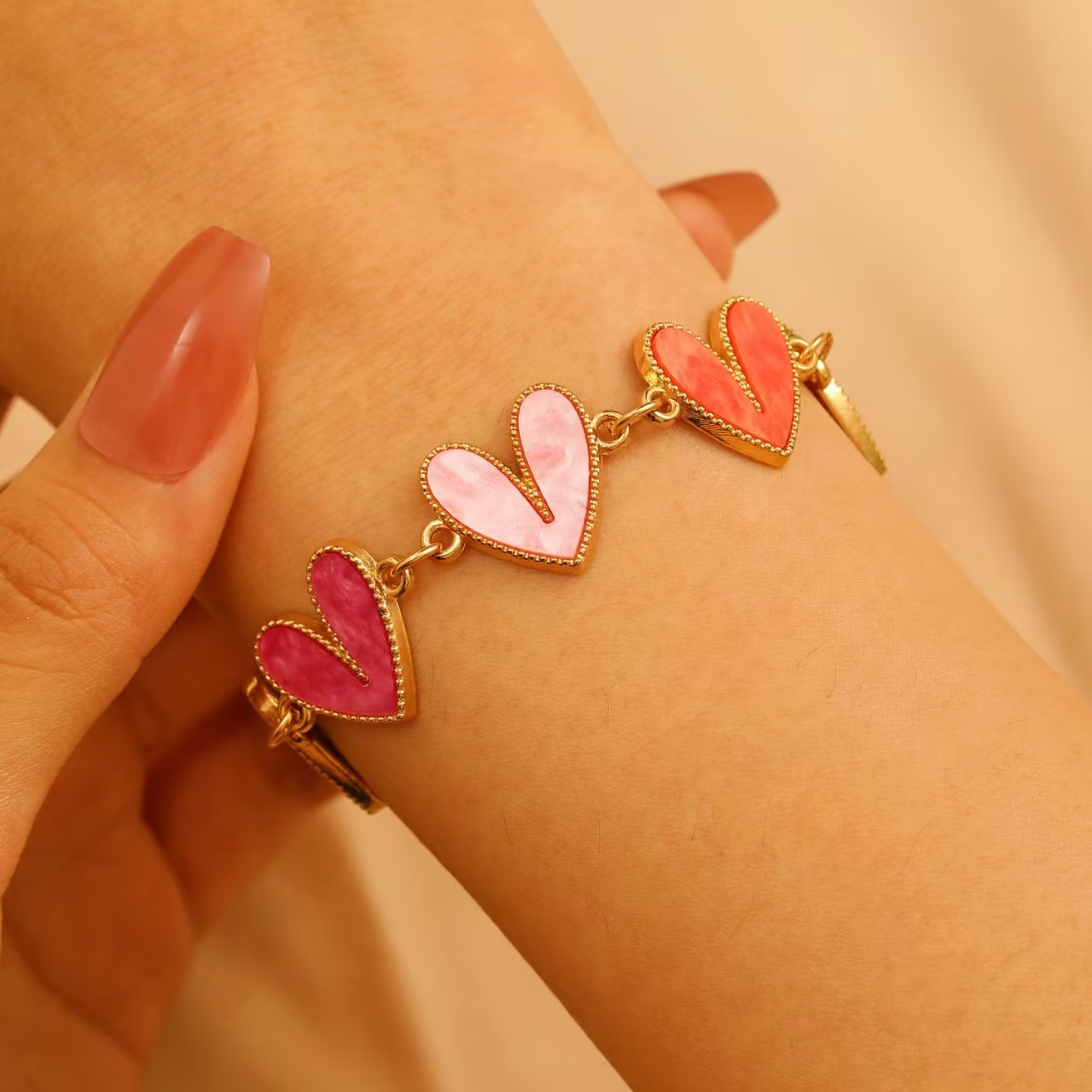 Pastel Heart Parade Bracelet