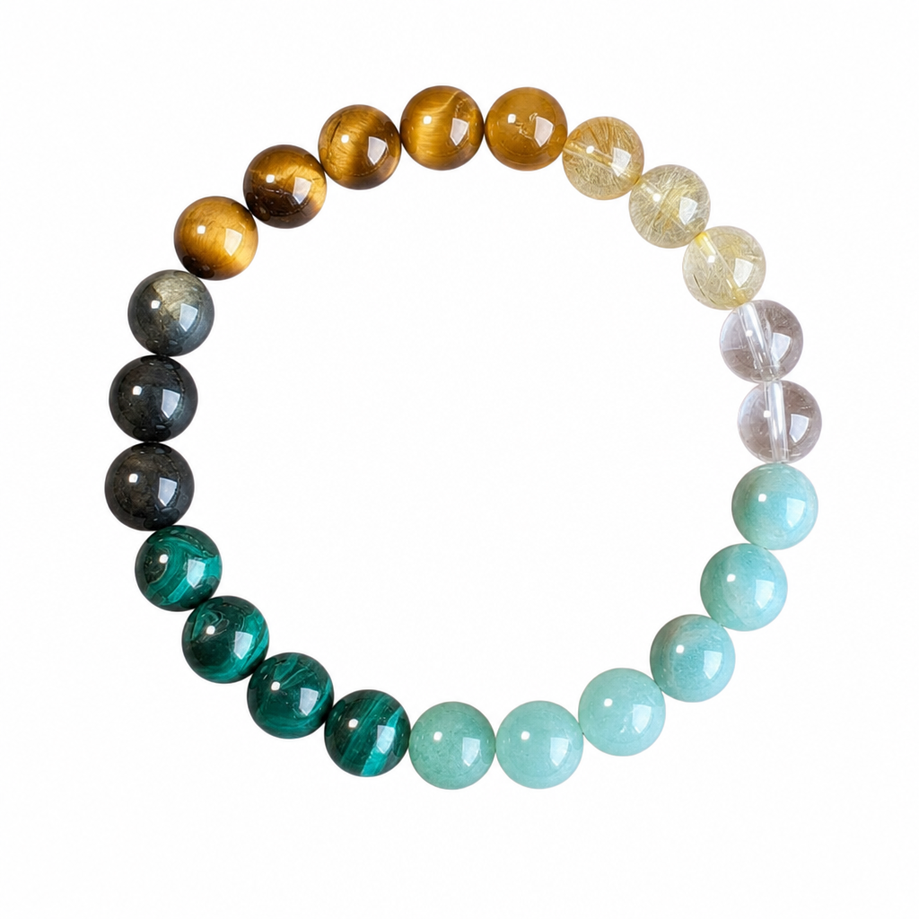 Bracelet attirant la richesse en œil de tigre