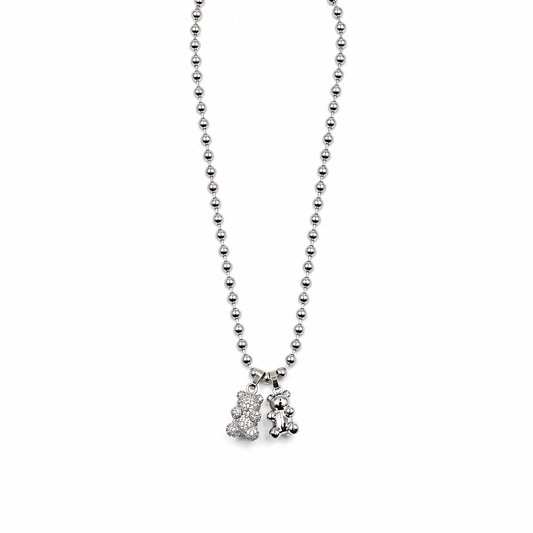 Collar con Colgante de Oso Bonito