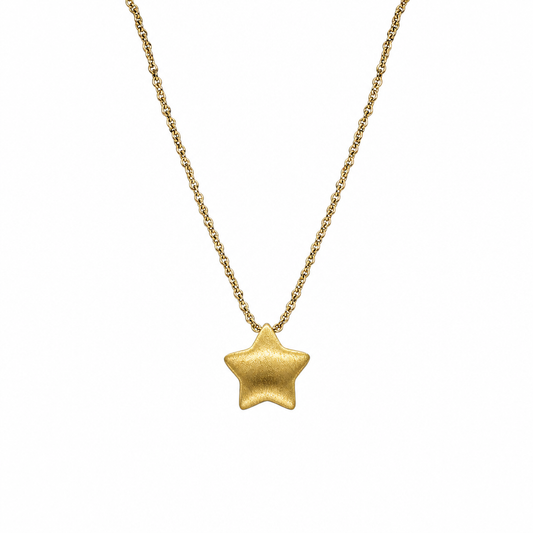 Collar Brillante Estrella de la Suerte