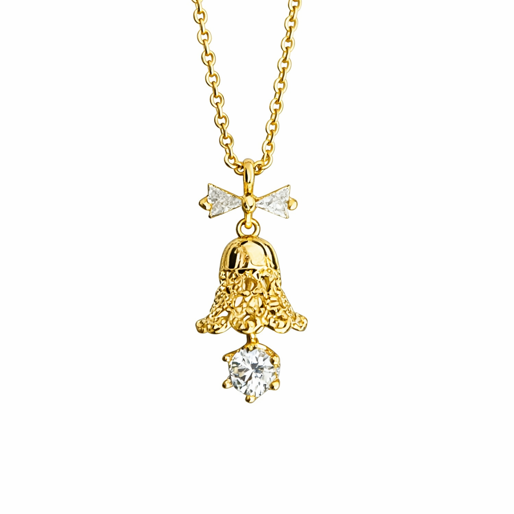 Bell Charm Pendant Necklace