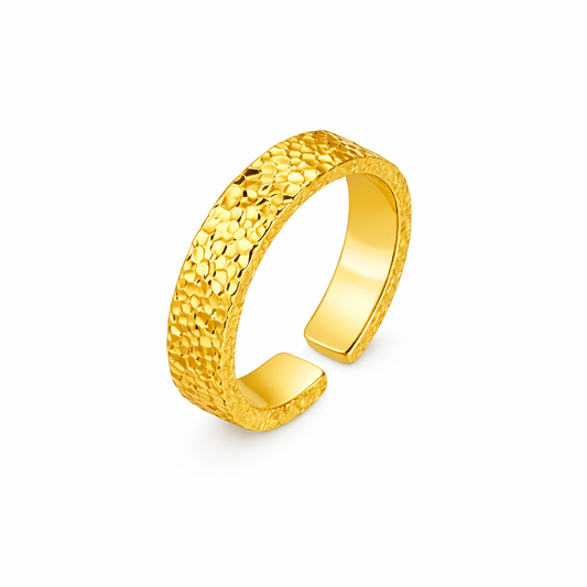 Anillo con lentejuelas brillantes plateadas 999