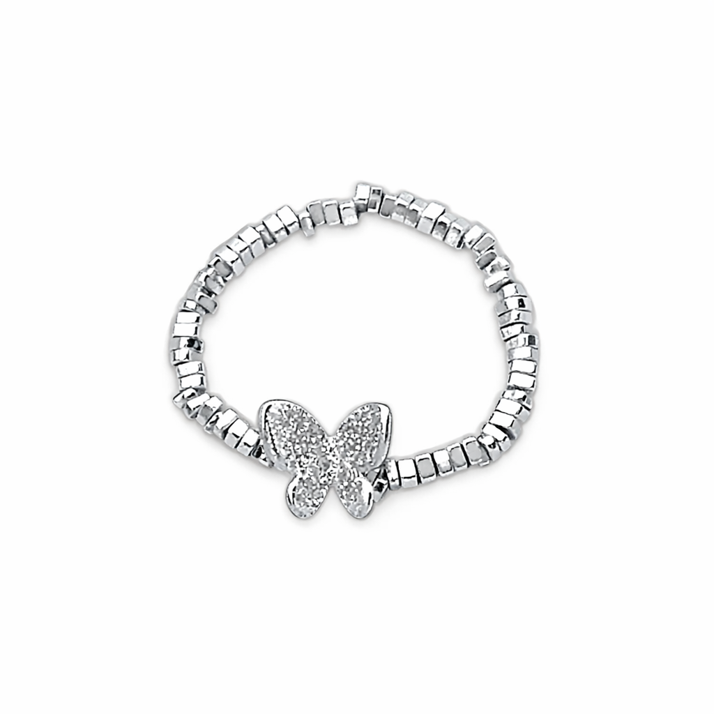 925 Sterling Silver Butterfly Whisper Ring