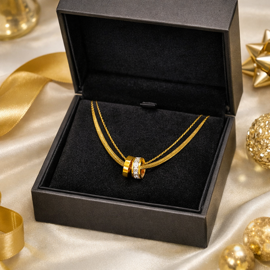 Double-layer Alloy Lucky Necklace