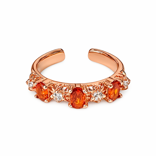 Amber Flame Ring