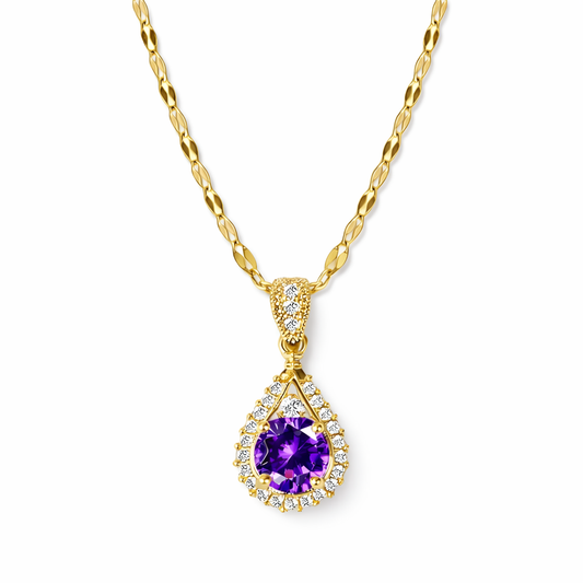 Violet Drop Necklace