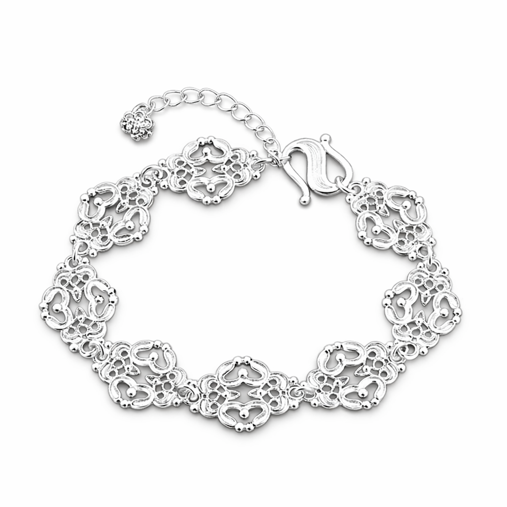 925 Sterling Silver Lace Harmony Bracelet