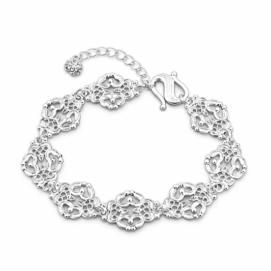 925 Sterling Silver Lace Harmony Bracelet