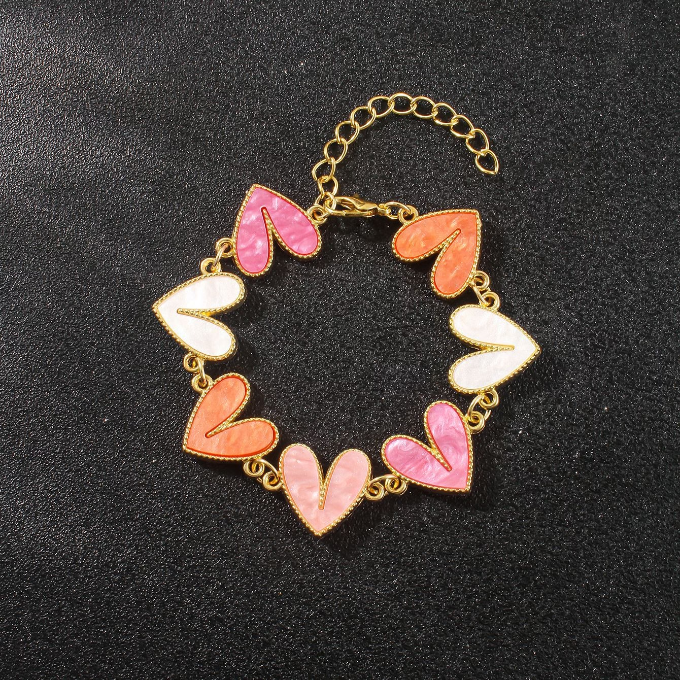 Pastel Heart Parade Bracelet