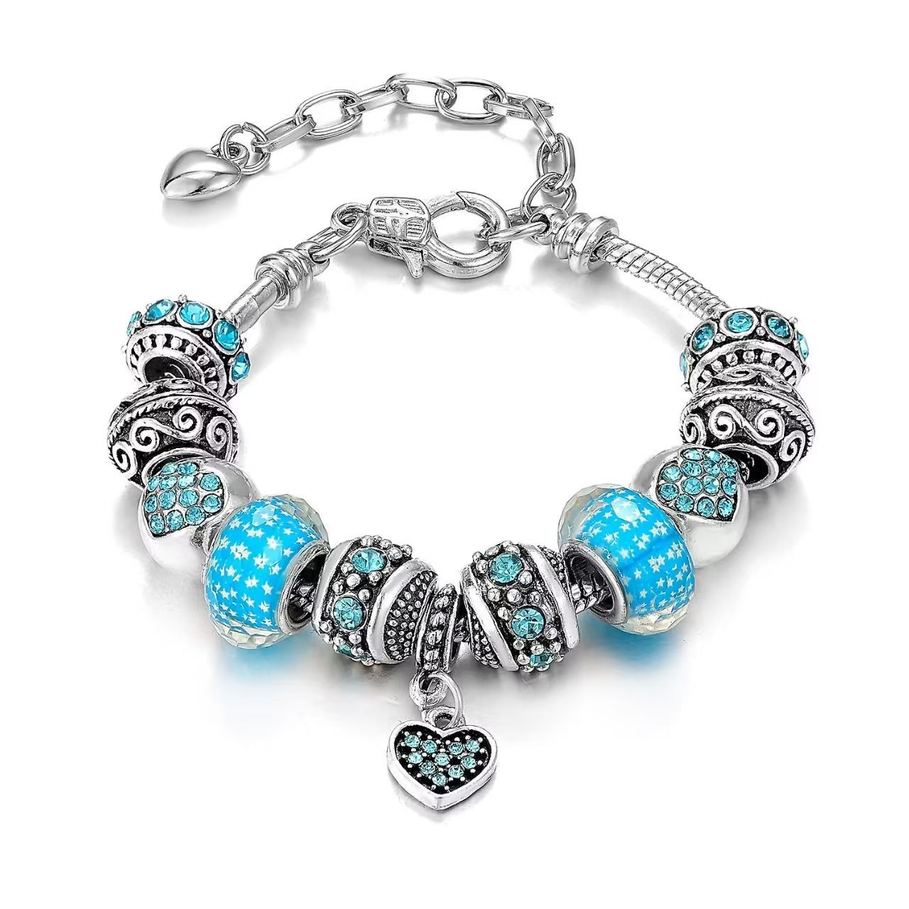 Blue Charm Galaxy Bracelet