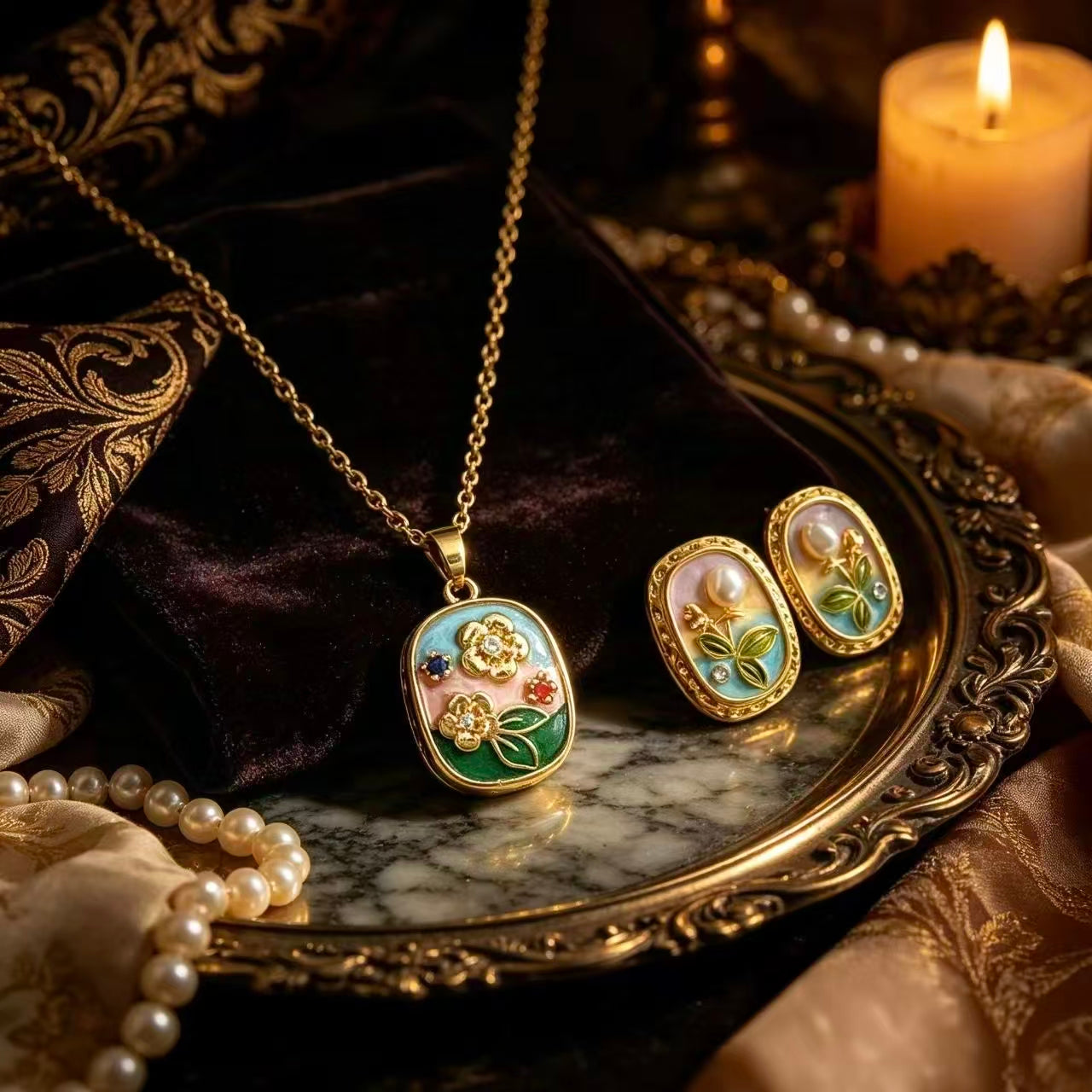 Enamel Garden Set