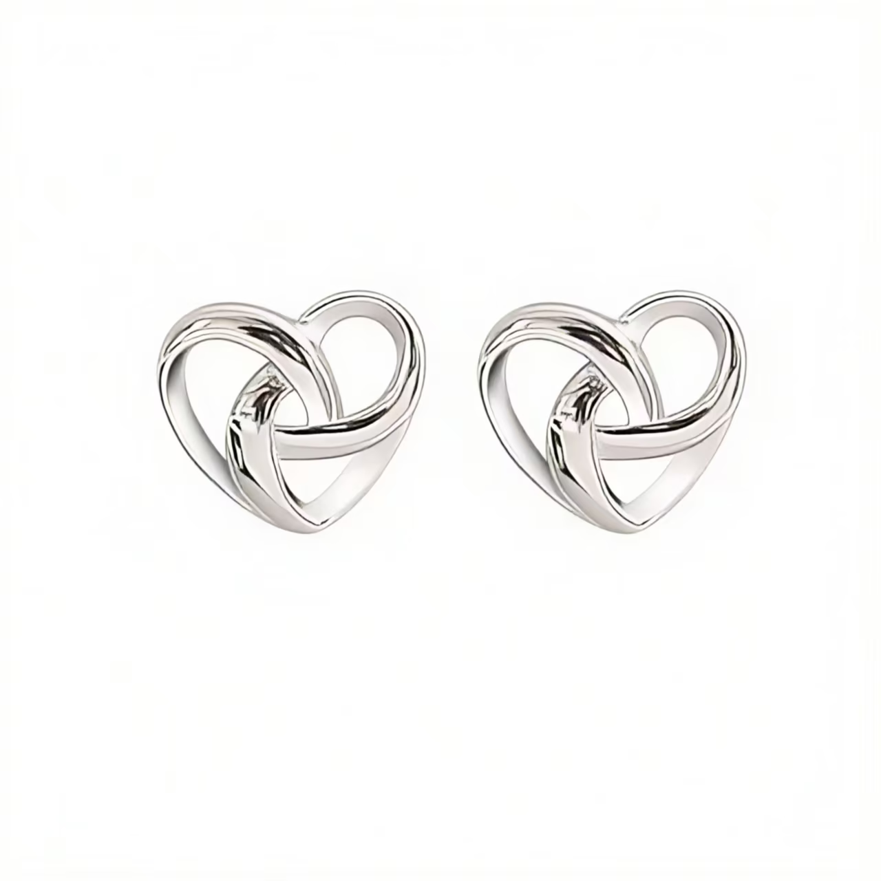 Sweet Heart-Shaped Stud Earrings
