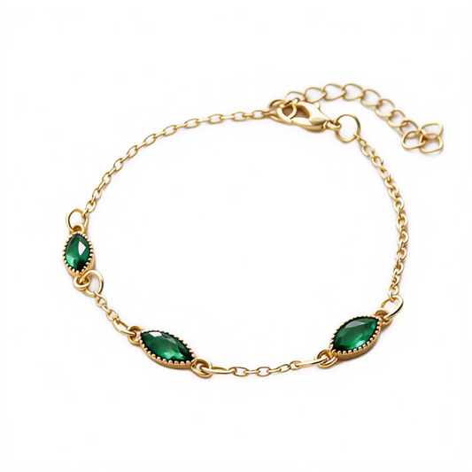 Pulsera Entrelazada Trío Verdant