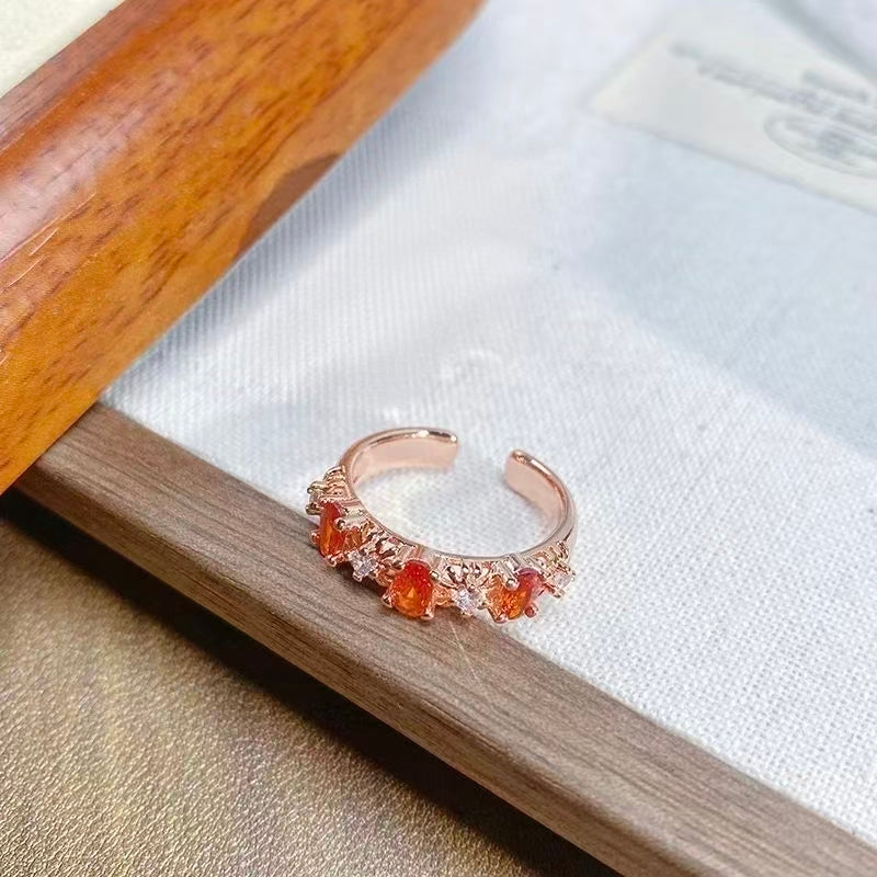 Amber Flame Ring
