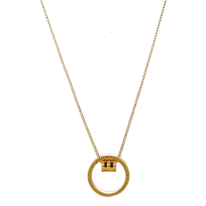 Collar de plata de ley 925 con círculo de flores y cintura pequeña