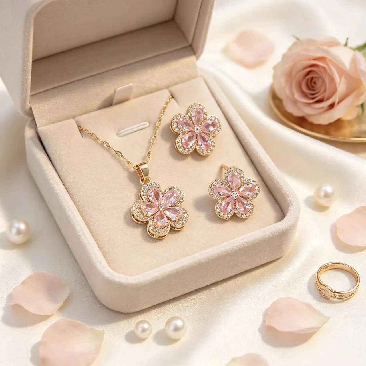 Rosy Petal Set