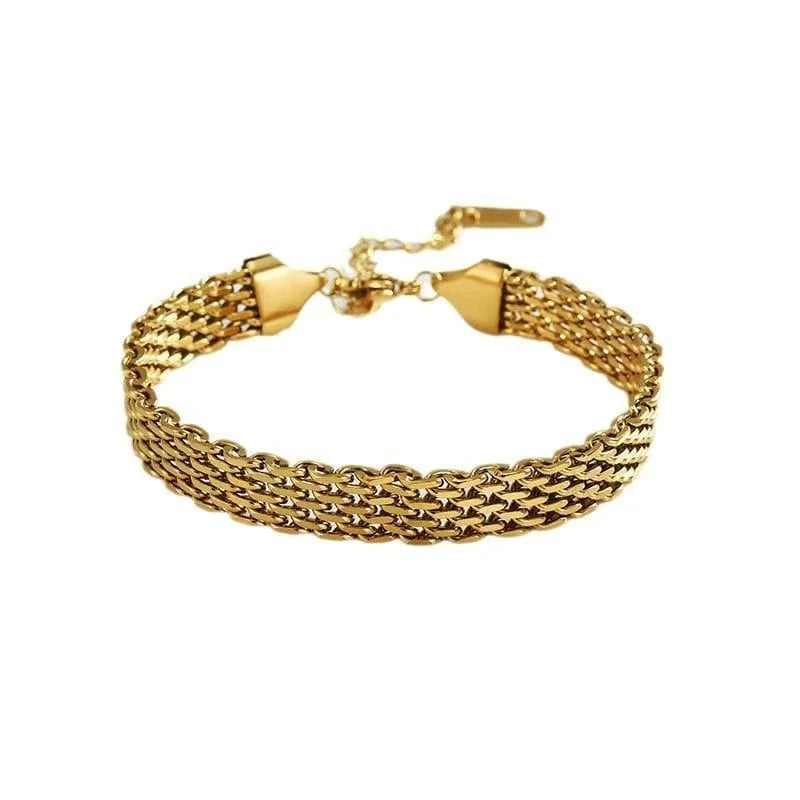 Bracelet en maille tressée tendance