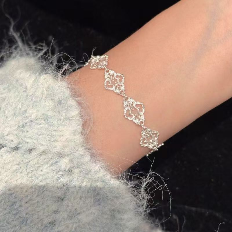 925 Sterling Silver Lace Harmony Bracelet