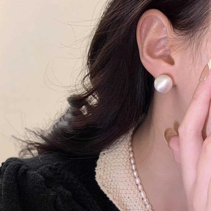 Boucles d'oreilles en métal brossé
