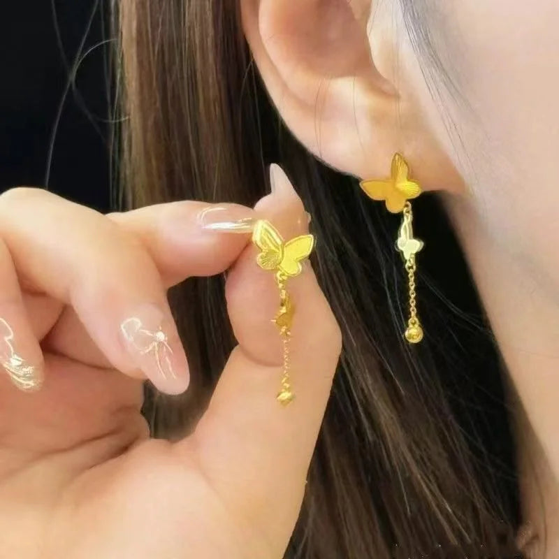 Elegant Butterfly Dangle Earrings