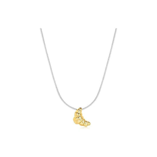 Collar Cruasán de Plata de Ley 925-dorado