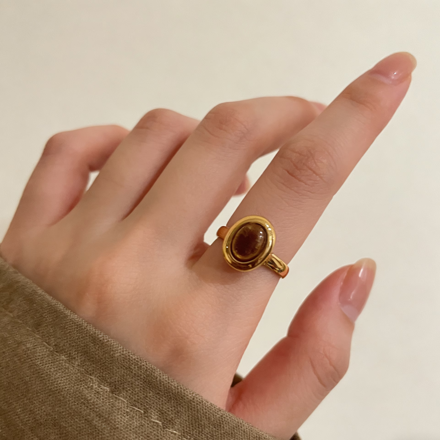 Tiger Eye Flow Ring