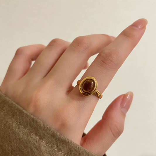 Anillo de flujo Ojo de Tigre