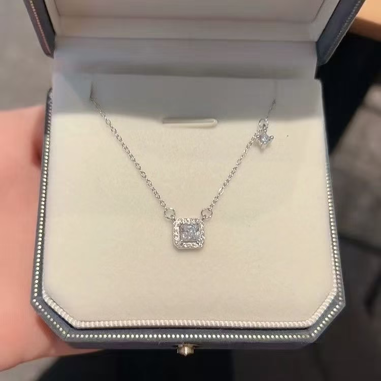 Collier en argent sterling 925 avec zirconia incrusté