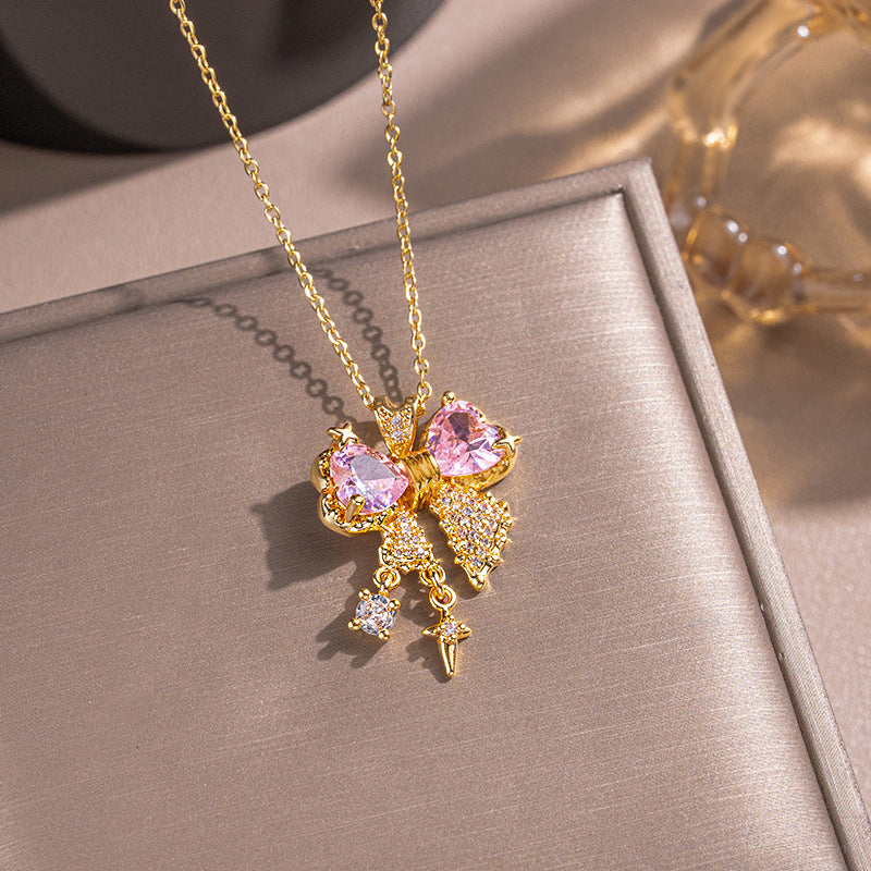 Sweet Bow Set (Earrings / Necklace / Ring)