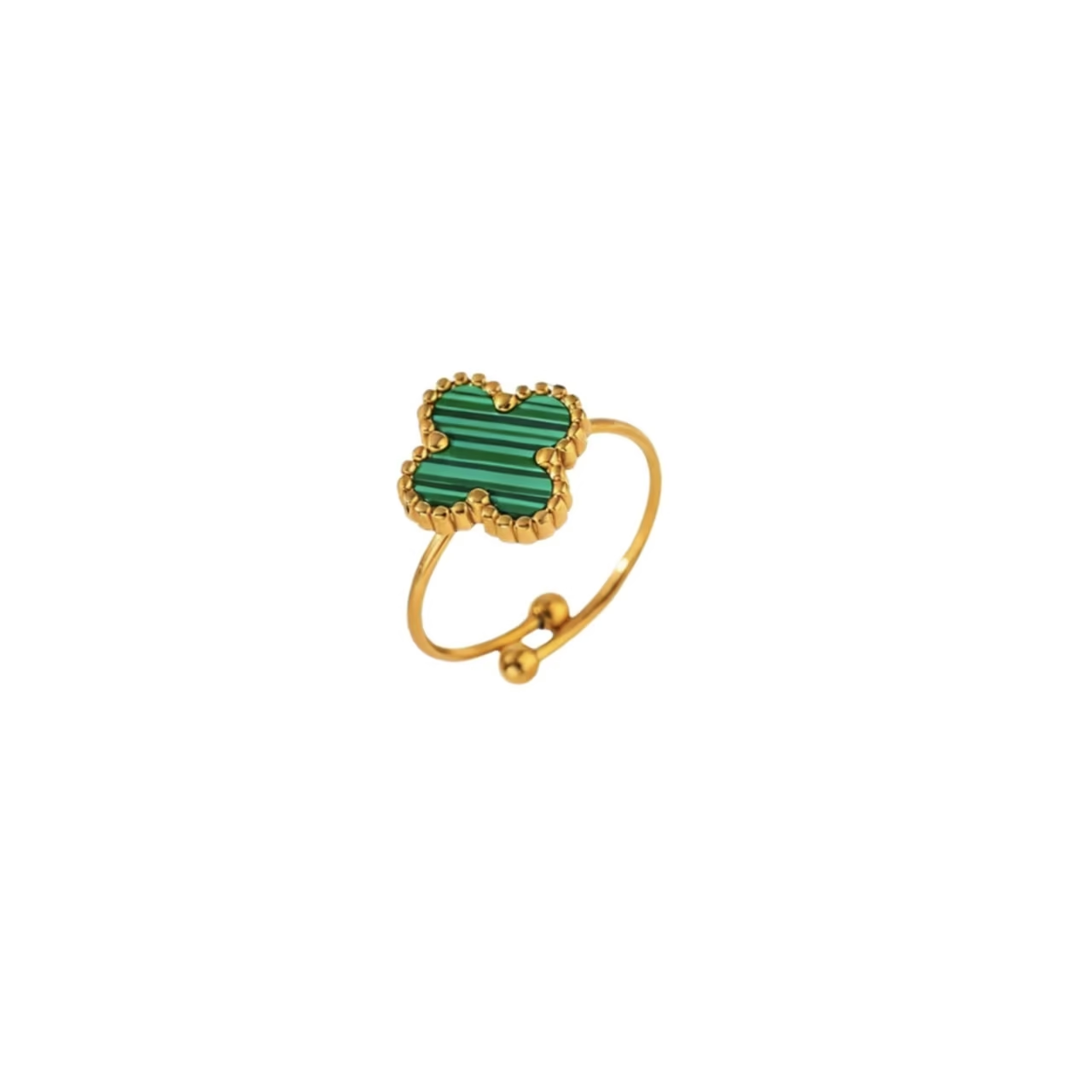Bague de bénédiction Trèfle à Quatre Feuilles