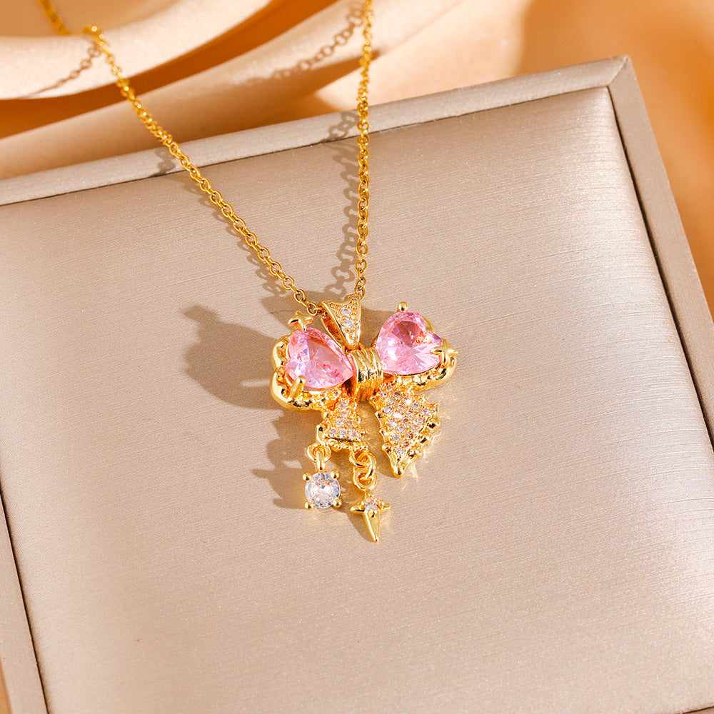 Sweet Bow Set (Earrings / Necklace / Ring)