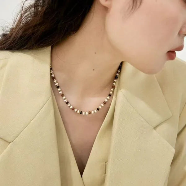 Medra Tiger’s Eye Beaded Necklace