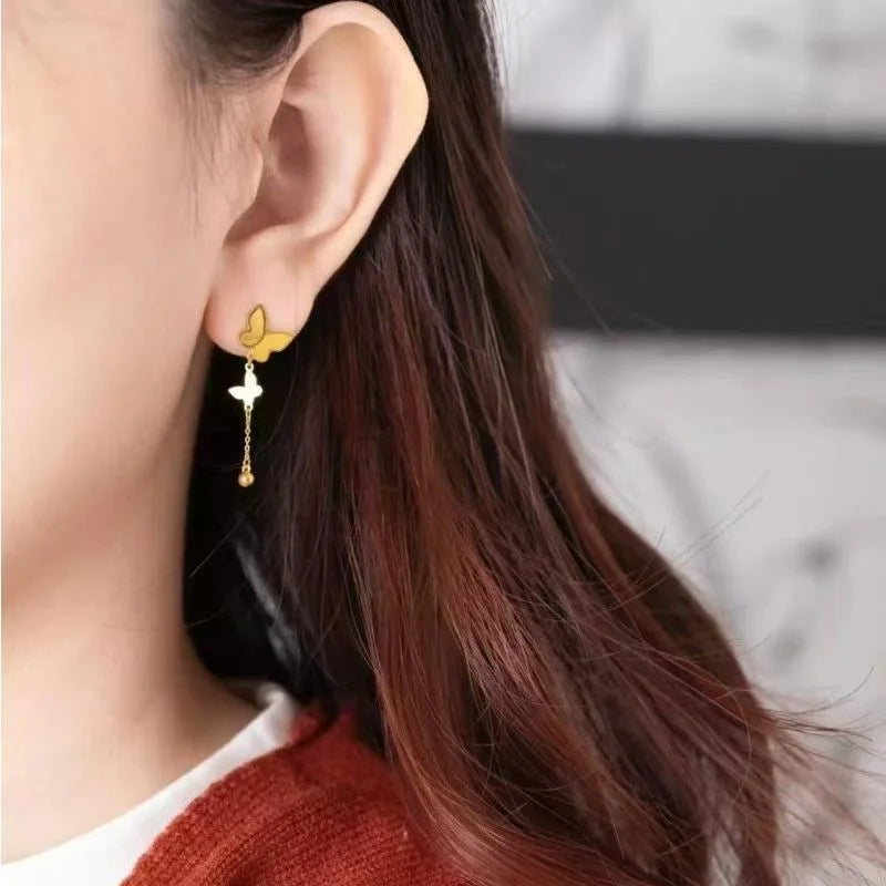 Elegant Butterfly Dangle Earrings