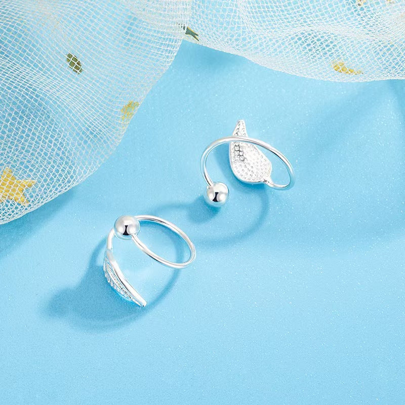 925 Sterling Silver Whisper Feather Set