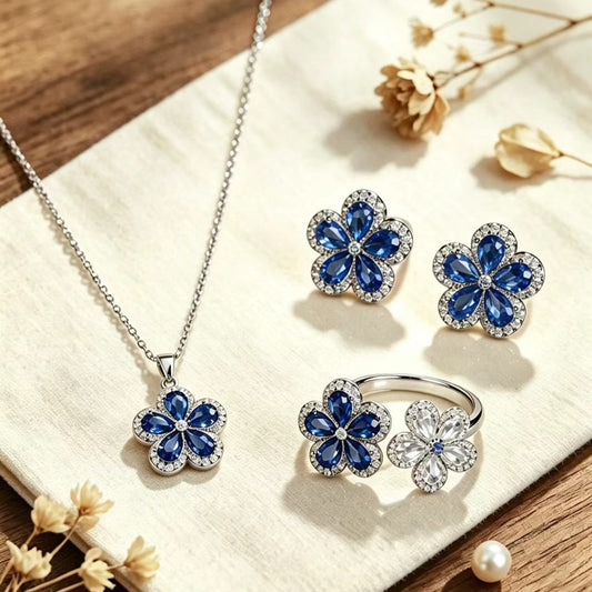 Sapphire Bloom Set