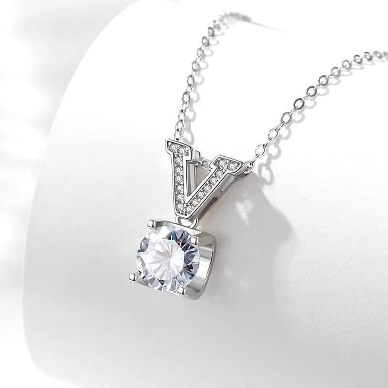 V‑Shine Crystal Drop Necklace