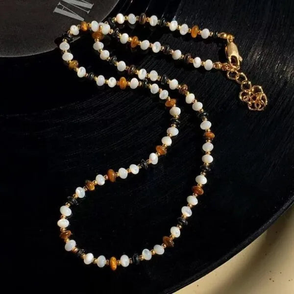 Medra Tiger’s Eye Beaded Necklace