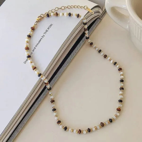 Medra Tiger’s Eye Beaded Necklace