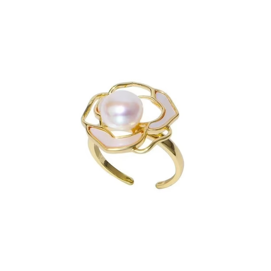 Anillo de Lujo Ligero con Camelia