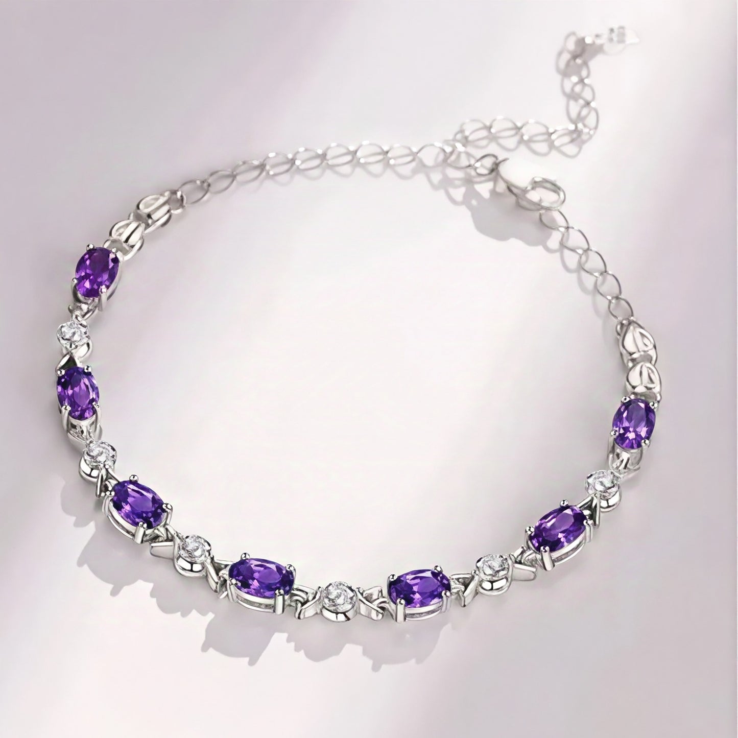 999 Silver Lustre Vine Bracelet