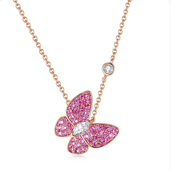 Diamond Wings Necklace